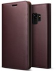 VRS DesignGenuine Leather Diaryfor Galaxy S9��Wine��VR_G9NCSGLGD_RD