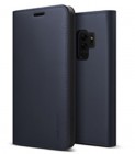 VRS DesignGenuine Leather Diaryfor Galaxy S9+��Navy��VR_G9PCSGLGD_NV