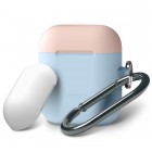 elago ���饴AIRPODS DUO HANG CASEfor AirPods��Pastel Blue��EL_APDCSSCDH_PB