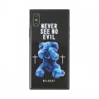 VELOCITYGIZMOBIESMILKBOY SEE NO EVILBEARS ���饹���㥱�åȥ�����for iPhoneX��BK��BJ-0001-IP0X-BLAK