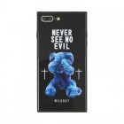 VELOCITYGIZMOBIESMILKBOY SEE NO EVILBEARS���饹���㥱�åȥ����� for iPhone7Plus/8Plus��BK��BJ-0001-IP7P-BLAK