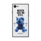 VELOCITYGIZMOBIESMILKBOY SEE NO EVILBEARS���饹���㥱�åȥ����� for iPhone7/iPhone8��WH��BJ-0001-IP78-WHIT