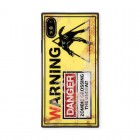 VELOCITYGIZMOBIESKWH ���饹���㥱�åȥ�����iPhoneX��WARNING DANGER��AB-0951-IP0X