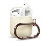 elago ���饴HANG CASE 2019 for AirPods��Nightglow Gold Pearl��EL_APDCSSCHD_NG