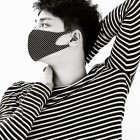 �����ʡ�LOOKA(�륫)DESIGN MASK��S��������BLACK��WHITE STRIPE��D99D1-A048-S03T