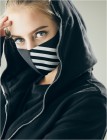 �����ʡ�LOOKA(�륫)DESIGN MASK ACCENT��S��������BLACK��4WHITE��C99D2-A048-S09T