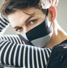 �����ʡ�LOOKA(�륫)DESIGN MASK ACCENT��S��������BLACK��SILVER��C99D2-A048-S06T