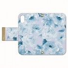 ����饤�����COLLABORN TOKYOfor iPhoneXS/X��Rose of watercolor-BLU��BL-TBKIXS-127S
