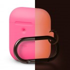 elago ���饴AIRPODS HANG CASEWireless Charging Casefor AirPods 2nd Generation��Neon Pink��EL_A2WCSSCHW_NP