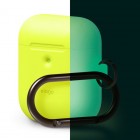 elago ���饴AIRPODS HANG CASEWireless Charging Casefor AirPods 2nd Generation��Neon Yellow��EL_A2WCSSCHW_NY