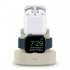 elago ���饴MINI CHARGING HUBfor iPhone/AirPods/Apple Watch��Classic White��EL_IAASTSC3M_CW