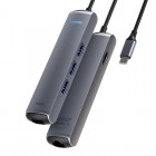 elago ���饴 6 in 1 Ethernet / HDMI Multi Hub USB-C for Type-C Port�Ѵ������ץ���Dark Gray��EL_TCPHBAY6E_DG
